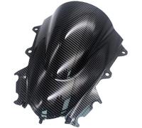 Motorcycle Windscreen For YZFR15 For YZFR125 2017 2018 2019 Double Bubble Motorcycle Visor Windshield Windscreen Windshield Extension(Carbon)