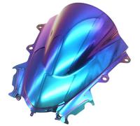 Motorcycle Windscreen For YZFR15 For YZFR125 2017 2018 2019 Double Bubble Motorcycle Visor Windshield Windscreen Windshield Extension(Rainbow)
