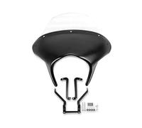 Motorcycle Windscreen Motorcycle Front Fairing WindScreen Windshield For VN650 For Vulcan S650 EN650 VN 650 2015-2020 2021 2022 2023(Black-Clear)