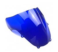 Motorcycle Windscreen Motorcycle Windshield Windscreen For GSXR 600 For GSXR 750 For GSXR 1000 For K1 For K2 2000 2001 2002 2003 Wind Shield Deflector(Blue)