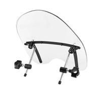 Motorcycle Windscreen Universal For Aprilia Motorcycle Windshield Windscreen 22-25mm Handlebar Mounting Riding(TRANSPARENT)