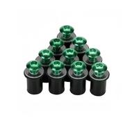 Motorcycle Windscreen Windshield Bolts Screws Nut Fastener For GSXR 600 750 1000 K1 K2 K3 K4 K5 K6 K7 K8 K9 K11 Screws Nuts(10 pcs Green)
