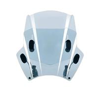 Motorcycle Windscreen Windshield for Kawasaki VN900 Classic Custom Lateral Soporte, Windproof Motorbike Windshield Deflectors Anti-Crack Front Fairing Wind,A/Gray