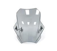 Motorcycle Windscreen Windshield for Yamaha MT-125 YZF-R125, Windproof Motorbike Windshield Deflectors Anti-Crack Front Fairing Wind,A/Gray