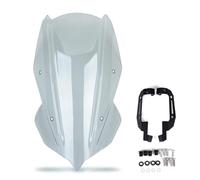 Motorcycle Windscreen Windshield Visor For Kawasaki Z250 Z400 Z 250 400 2019-2024 Z250 ABS Wind Shield Screen With Bracket Wind Deflector Windscreen Windshield(Light smoke)