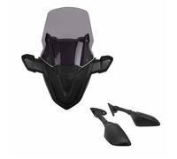 Motorcycle Windscreen Windshield With Rearview Mirror With Front Mask Pane For Yamaha NMAX 125 NMAX155 2021 2022 2023