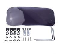 Motorcycle Windshield ABS Wind Deflector Screen Spoiler for Rain Mud Debris Protection Long Transparent(Long smoked)