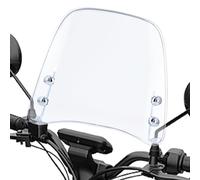 Motorcycle Windshield - Adjustable PE Motorcycle Windscreen | Large Wind Splitter, High-Definition, Flexible, Waterproof Front for Motorbike Handle Bar