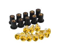 Motorcycle Windshield Bolt Windscreen Mounting Screw Kit FOR YAMAHA FOR YZF600R FOR Thundercat 1995-2008 Clips Nuts(Gold)