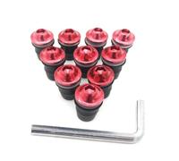Motorcycle Windshield Bolt Windscreen Spire Screw For CBR250R For VFR 1200 F For ST 1300 For SpiRit For NC750 S X Bolts Washers(Red)