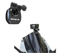 Motorcycle Windshield Camera Clamp Universal Motorcycle Action Camera Mount Clip Aluminum Alloy for Gopro & Insta360 Series