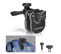 Motorcycle Windshield Clip Camera Mount, for insta360 Ace Pro 2 Action Camera,Motorcycle Mount Clamps All Aluminum Alloy Camera Clamp with 1/4” Adapter for for Gopro Hero DJI Action 5 4 3 2 OSMO 360