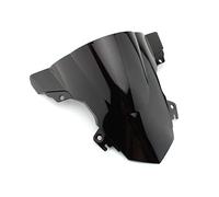 motorcycle windshield Compatible with BMW S1000RR S 1000 RR 2015 2016 2017 2018 Windshield WindScreen Double Bubble S1000rr 15 16 17 18 (Color : Black)