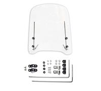 Motorcycle Windshield Curved Design Wind Absorber Moped Dirt Motorcycle Windshield Screen Compatible With Most Motorcycles