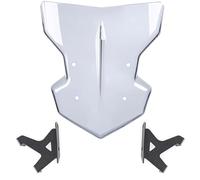 Motorcycle Windshield Extension For MT09 For FZ09 2017 2018 2019 2020 Sport Touring Windshield Windscreen Motorcycle Wind Deflector Shield Screen Windscreen Deflector(Light Smoke)