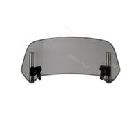 Motorcycle Windshield Fit For BMW Fit For KAWASAKI Fit For YAMAHA Fit For HONDA Universal Motorcycle Extension Adjustable Spoiler Clamp-On Windscreen Spoiler(B02 BLACK)