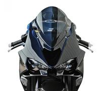 Motorcycle Windshield Fit For Kawasaki ZX6R 2024 Motorcycle Windshield Windscreen Double Bubble ZX 6R ZX-6R zx6r zx 6r Motorbike Wind Deflector(Light yellow)