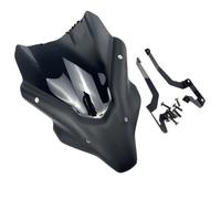 Motorcycle Windshield Fit For YAMAHA MT07 MT-07 FZ07 2021 2022 Paragraph Length Motorcycle Windshield Windscreen Aluminum Kit Windshield Visor Wind(Short black)