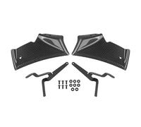 Motorcycle Windshield Fit For Yamaha MT10 MT-10 SP MT 10 2022-2024 Front Downforce Spoiler Naked Frontal Spoilers Winglet Aerodynamic Wing Windshield Visor Wind(Twill pattern)