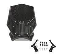 Motorcycle Windshield Fit Fot HONDA CB1000R CB1000 R 2018-2020 Motorcycle Front Windshield Spoiler Wind Screen Deflector Airflow Windscreen Windscreen Spoiler(Carbon fiber pattern)
