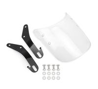 Motorcycle Windshield Fitment for 4-7inch Headlights Heavy Duty ABS Metal Frame Enhanced Visibility Guard Motorcycle Windscreen