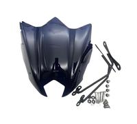 Motorcycle Windshield Fits For FZ 8 FZ8 Fz8 Sport Screen 2010-2017 Motorcycle Black Windshield Windscreen Kit Deflector Fairing Cove