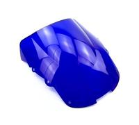 Motorcycle Windshield For 1996-2007 For CBR1100XX For CBR 1100 XX For Super For Blackbird Motorcycle Double Bubble Windshield WindScreen Screen Motorbike Wind Deflector(Blue)