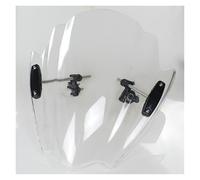 Motorcycle Windshield For 2006-2014 FZ1 FZ1N FZ6 S2 FZ8 XJ6 XJ6N ABS Plastic Windscreen Deflectors Smoke 04 09 10 12 13 Motorcycle Windshield Motorbike Wind Deflector(Transparent)
