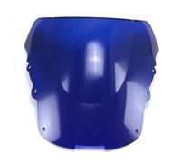 Motorcycle Windshield For CBR1100XX 1996-2007 Double Bubble Motorcycle Windshield Windscreen(Blue)