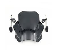 Motorcycle Windshield For CTX 700N For CTX700N For CTX700 N Windshield Motorcycle Wind Deflector Clamp-On Variable ABS Windscreen Spoiler Motorcycle Wind Screen(Style2)