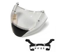 Motorcycle Windshield For DUCATI For Monster 797 821 1200S 2014 2015 2016 Windscreen Naked Bike Windshield Smoke Deflector With Bracket Mounting Screws Windscreen Wind Deflector(White)