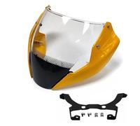 Motorcycle Windshield For DUCATI For Monster 797 821 1200S 2014 2015 2016 Windscreen Naked Bike Windshield Smoke Deflector With Bracket Mounting Screws Windscreen Wind Deflector(Yellow)