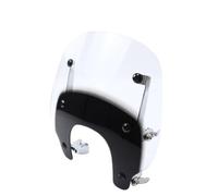 motorcycle windshield For Harley Nightster RH975 2022 2023- Motorcycle Windshield Windscreen Wind Deflector Airflow Screen Visor Fairing RH-975 windscreen double bubble(Standard Clear+Electroplated)