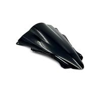 Motorcycle Windshield For Kawasaki For Ninja ZX-4RR ZX4RR ZX-4R ZX4R 2023+ Moto Double Bubble Viser Windshield Windscreen Wind Deflector Motorcycle Wind Screen(A Black)