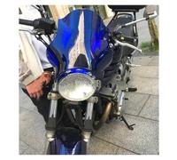 Motorcycle Windshield For Kawasaki For ZRX1100 For ZRX1200 For ZRX400 ZR7 ZR750 ZR550 ER5 For Balius For Street Bike Motorcycle Windshield Motorbike Wind Deflector(B-Blue)