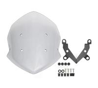Motorcycle Windshield For Kawasaki Z125 2019-2023 Z 125 Accessories Motorcycle Sport Windscreen Windshield Wind Deflector Protector Bracket Windscreen Deflector (Color : Light Smoke)