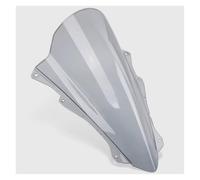 Motorcycle Windshield For Kawasaki ZX4R ZX4RR ZX25R Windshield | Sport Touring Windshield Double Bubble Deflector Series Race High Windscreen(Grey Smoke)
