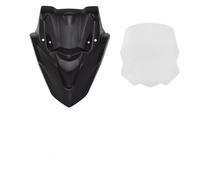 Motorcycle Windshield For N-MAX 125 For N-MAX 155 For NMAX125 For NMAX155 2021 2022 2023 Windscreen Windshield Glass With Front Mask Panel Rear View Mirror(Clear)
