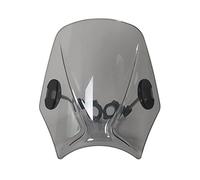 Motorcycle Windshield For Royal For Enfield For Bullet For Meteor For Classic 350 500 For Interceptor 650 WindScreen Windshield Viser VIsor Double(Light Grey)