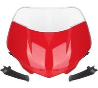 Motorcycle Windshield For Street Triple 765RS 765 RS Moto2 2023 Front Windscreen Visor Wind Screen Shield Spoiler Deflector Motorcycle Wind Screen(Bright Red Set)