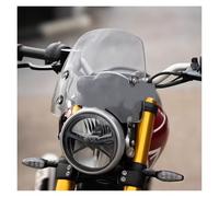 Motorcycle Windshield For Triumph For Speed 400 For Speed400 Front Windshield Windscreen Retro Windproof Panel Spoiler With Bracket Motorcycle Wind Deflector(Smoke gray)