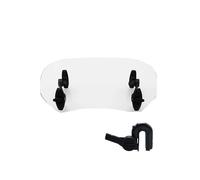 Motorcycle Windshield For VOGE For Valico For DS900X Motorcycle Universal Windshield Clamp-On Variable Windscreen Spoiler Extension Motorcycle Wind Screen(Small Transparent)
