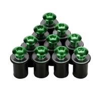 Motorcycle Windshield M5*16 5mm Motorcycle Screws Windshield Bolts Fairing Mountings Kits For Honda CBR 600 F4i CBR1000RR CB400 VFR800(Green)