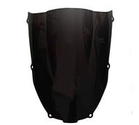 motorcycle windshield Motorcycle Black Windshield Windscreen Double Bubble Compatible with KAWASAKI Ninja ZX6R ZX636 2000-2002 00 01 02