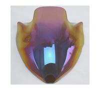 Motorcycle Windshield Motorcycle Double Bubble Windshield WindScreen Screen For Kawasaki For Z1000 2003 2004 2005 2006 Black Iridium Clear(Clear Iridium)