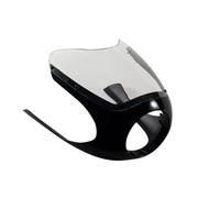 Motorcycle Windshield Motorcycle Fairing Retro Cafe Racer Style Front Headlight Fairing Classic Style Motorbike Fairing Fit For Harley Windshield Visor Wind(6106-Clear)