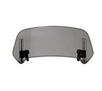 Motorcycle Windshield Motorcycle Universal Modified Heightened Windshield Windshield Installed Moto Windshield Extension Windscreen Spoiler(A Large Smoke)