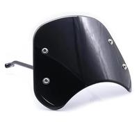 motorcycle windshield Motorcycle Windshield Windscreen With Brackets Wind Deflector Front Headlight Fairing For Benelli For Leoncino 500(Black)