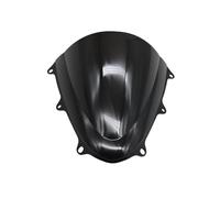motorcycle windshield protector For S&UZUKI For GSX-R 600 750 2011-2024 Windshield Double Bubble WindScreen Fairing Deflector Motorcycle Accessories LOCKMEIHUA(Black)