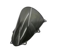motorcycle windshield protector For S&UZUKI For GSXR1000 K17 2017 2018-2024 Windscreen Screen Wind Deflectors Double Bubble Windshield LOCKMEIHUA(A - Gray)